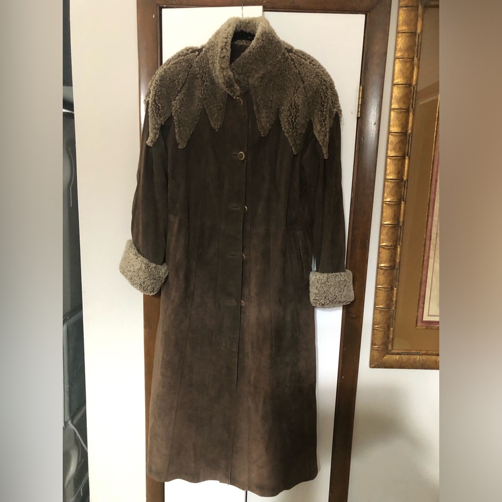 Anne Lorianne leather brown jacket